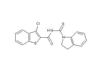 3-chloro-N-(2,3-dihydro-1H-indol-1-ylcarbonothioyl)-1-benzothiophene-2-carboxamide
