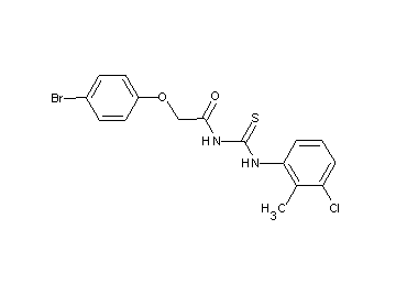 2-(4-bromophenoxy)-N-{[(3-chloro-2-methylphenyl)amino]carbonothioyl}acetamide