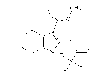 methyl 2-[(trifluoroacetyl)amino]-4,5,6,7-tetrahydro-1-benzothiophene-3-carboxylate