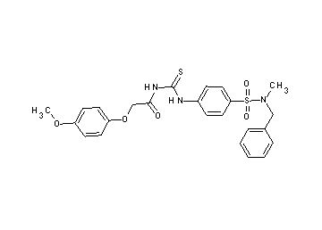N-{[(4-{[benzyl(methyl)amino]sulfonyl}phenyl)amino]carbonothioyl}-2-(4-methoxyphenoxy)acetamide