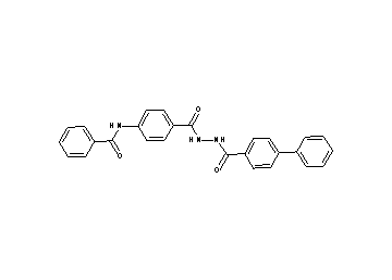 N-(4-{[2-(4-biphenylylcarbonyl)hydrazino]carbonyl}phenyl)benzamide - Click Image to Close