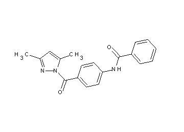 N-{4-[(3,5-dimethyl-1H-pyrazol-1-yl)carbonyl]phenyl}benzamide
