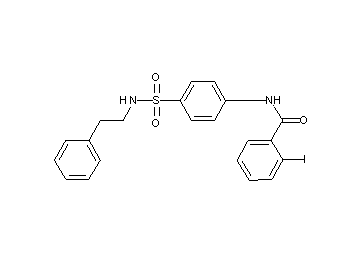 2-iodo-N-(4-{[(2-phenylethyl)amino]sulfonyl}phenyl)benzamide