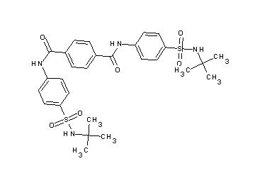 N,N'-bis{4-[(tert-butylamino)sulfonyl]phenyl}terephthalamide - Click Image to Close