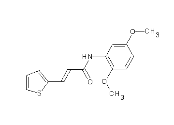 N-(2,5-dimethoxyphenyl)-3-(2-thienyl)acrylamide - Click Image to Close