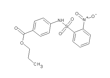 propyl 4-{[(2-nitrophenyl)sulfonyl]amino}benzoate - Click Image to Close