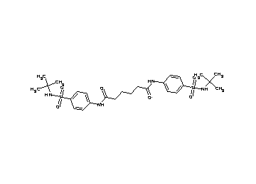 N,N'-bis{4-[(tert-butylamino)sulfonyl]phenyl}hexanediamide