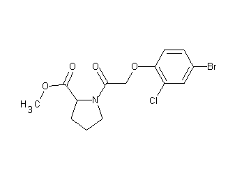 methyl 1-[(4-bromo-2-chlorophenoxy)acetyl]prolinate - Click Image to Close