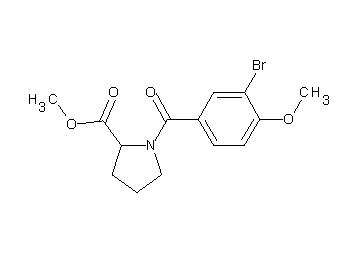 methyl 1-(3-bromo-4-methoxybenzoyl)prolinate