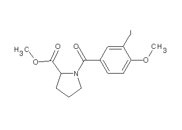 methyl 1-(3-iodo-4-methoxybenzoyl)prolinate