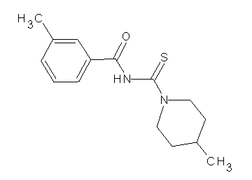 3-methyl-N-[(4-methyl-1-piperidinyl)carbonothioyl]benzamide - Click Image to Close