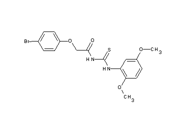 2-(4-bromophenoxy)-N-{[(2,5-dimethoxyphenyl)amino]carbonothioyl}acetamide - Click Image to Close