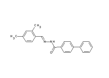 N'-(2,4-dimethylbenzylidene)-4-biphenylcarbohydrazide