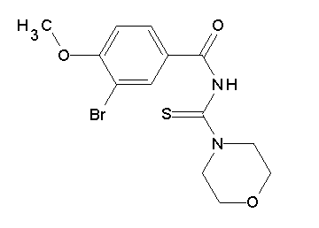 3-bromo-4-methoxy-N-(4-morpholinylcarbonothioyl)benzamide