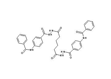 N,N'-[(1,6-dioxo-1,6-hexanediyl)bis(2,1-hydrazinediylcarbonyl-4,1-phenylene)]dibenzamide - Click Image to Close