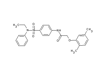 2-(2,5-dimethylphenoxy)-N-(4-{[ethyl(phenyl)amino]sulfonyl}phenyl)acetamide