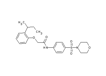 2-(2-sec-butylphenoxy)-N-[4-(4-morpholinylsulfonyl)phenyl]acetamide - Click Image to Close