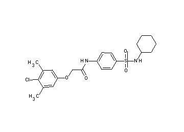 2-(4-chloro-3,5-dimethylphenoxy)-N-{4-[(cyclohexylamino)sulfonyl]phenyl}acetamide