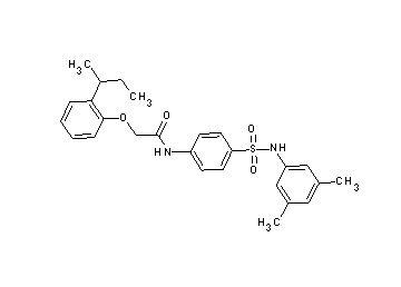 2-(2-sec-butylphenoxy)-N-(4-{[(3,5-dimethylphenyl)amino]sulfonyl}phenyl)acetamide