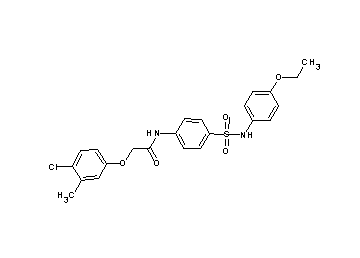 2-(4-chloro-3-methylphenoxy)-N-(4-{[(4-ethoxyphenyl)amino]sulfonyl}phenyl)acetamide