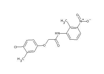 2-(4-chloro-3-methylphenoxy)-N-(2-methyl-3-nitrophenyl)acetamide