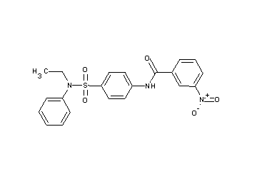 N-(4-{[ethyl(phenyl)amino]sulfonyl}phenyl)-3-nitrobenzamide