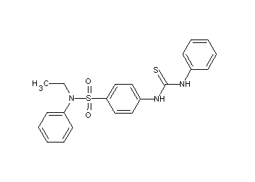 4-[(anilinocarbonothioyl)amino]-N-ethyl-N-phenylbenzenesulfonamide