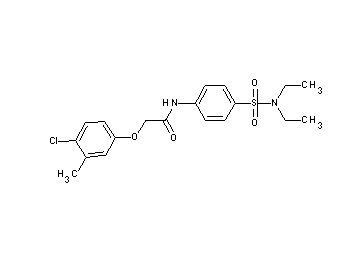 2-(4-chloro-3-methylphenoxy)-N-{4-[(diethylamino)sulfonyl]phenyl}acetamide - Click Image to Close