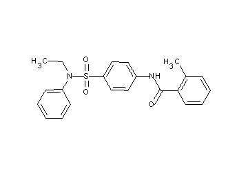 N-(4-{[ethyl(phenyl)amino]sulfonyl}phenyl)-2-methylbenzamide
