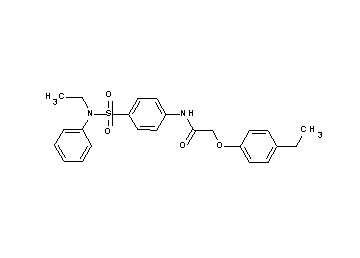 2-(4-ethylphenoxy)-N-(4-{[ethyl(phenyl)amino]sulfonyl}phenyl)acetamide