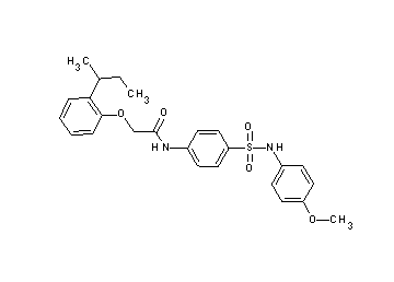 2-(2-sec-butylphenoxy)-N-(4-{[(4-methoxyphenyl)amino]sulfonyl}phenyl)acetamide