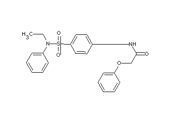 N-(4-{[ethyl(phenyl)amino]sulfonyl}phenyl)-2-phenoxyacetamide