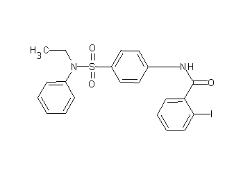 N-(4-{[ethyl(phenyl)amino]sulfonyl}phenyl)-2-iodobenzamide