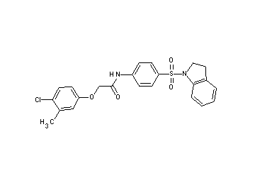 2-(4-chloro-3-methylphenoxy)-N-[4-(2,3-dihydro-1H-indol-1-ylsulfonyl)phenyl]acetamide - Click Image to Close