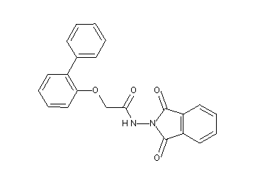 2-(2-biphenylyloxy)-N-(1,3-dioxo-1,3-dihydro-2H-isoindol-2-yl)acetamide - Click Image to Close