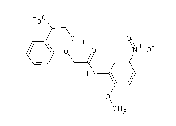 2-(2-sec-butylphenoxy)-N-(2-methoxy-5-nitrophenyl)acetamide