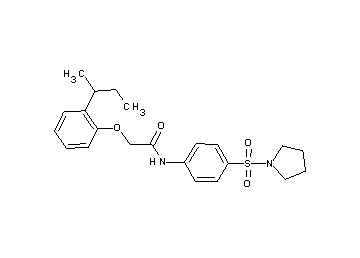 2-(2-sec-butylphenoxy)-N-[4-(1-pyrrolidinylsulfonyl)phenyl]acetamide
