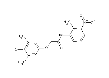 2-(4-chloro-3,5-dimethylphenoxy)-N-(2-methyl-3-nitrophenyl)acetamide