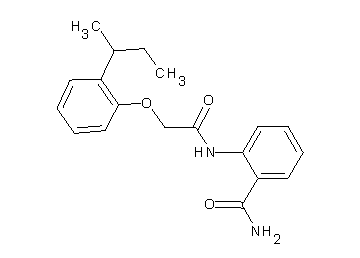 2-{[(2-sec-butylphenoxy)acetyl]amino}benzamide