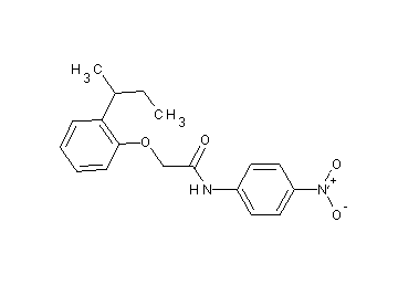 2-(2-sec-butylphenoxy)-N-(4-nitrophenyl)acetamide 2-(2-sec-butylphenoxy)-N-(4-nitrophenyl)acetamide