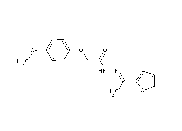 N'-[1-(2-furyl)ethylidene]-2-(4-methoxyphenoxy)acetohydrazide