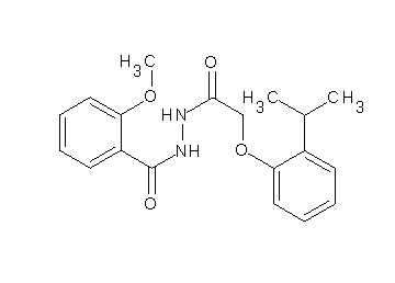 N'-[(2-isopropylphenoxy)acetyl]-2-methoxybenzohydrazide - Click Image to Close