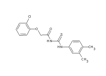 2-(2-chlorophenoxy)-N-{[(3,4-dimethylphenyl)amino]carbonothioyl}acetamide