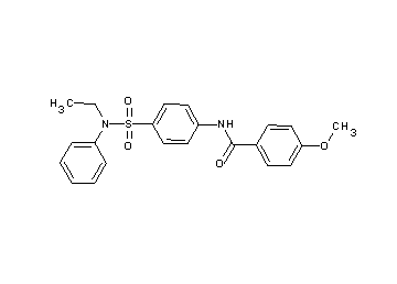 N-(4-{[ethyl(phenyl)amino]sulfonyl}phenyl)-4-methoxybenzamide