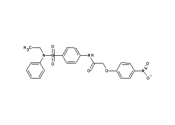 N-(4-{[ethyl(phenyl)amino]sulfonyl}phenyl)-2-(4-nitrophenoxy)acetamide
