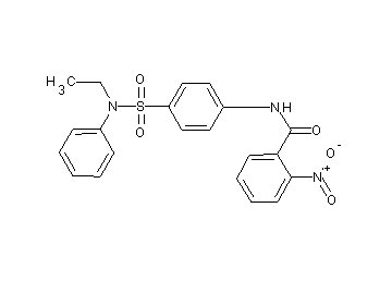 N-(4-{[ethyl(phenyl)amino]sulfonyl}phenyl)-2-nitrobenzamide