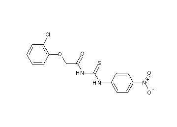 2-(2-chlorophenoxy)-N-{[(4-nitrophenyl)amino]carbonothioyl}acetamide