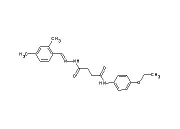 4-[2-(2,4-dimethylbenzylidene)hydrazino]-N-(4-ethoxyphenyl)-4-oxobutanamide - Click Image to Close