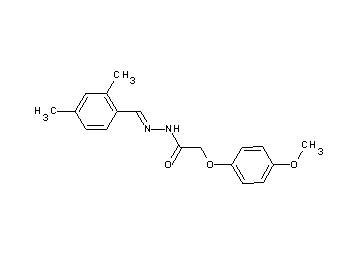 N'-(2,4-dimethylbenzylidene)-2-(4-methoxyphenoxy)acetohydrazide - Click Image to Close