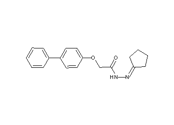 2-(4-biphenylyloxy)-N'-cyclopentylideneacetohydrazide